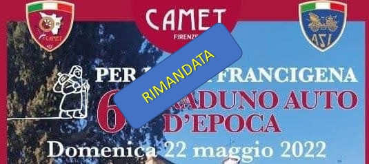 RIMANDATO : " 6° raduno Sulla Via Francigena "