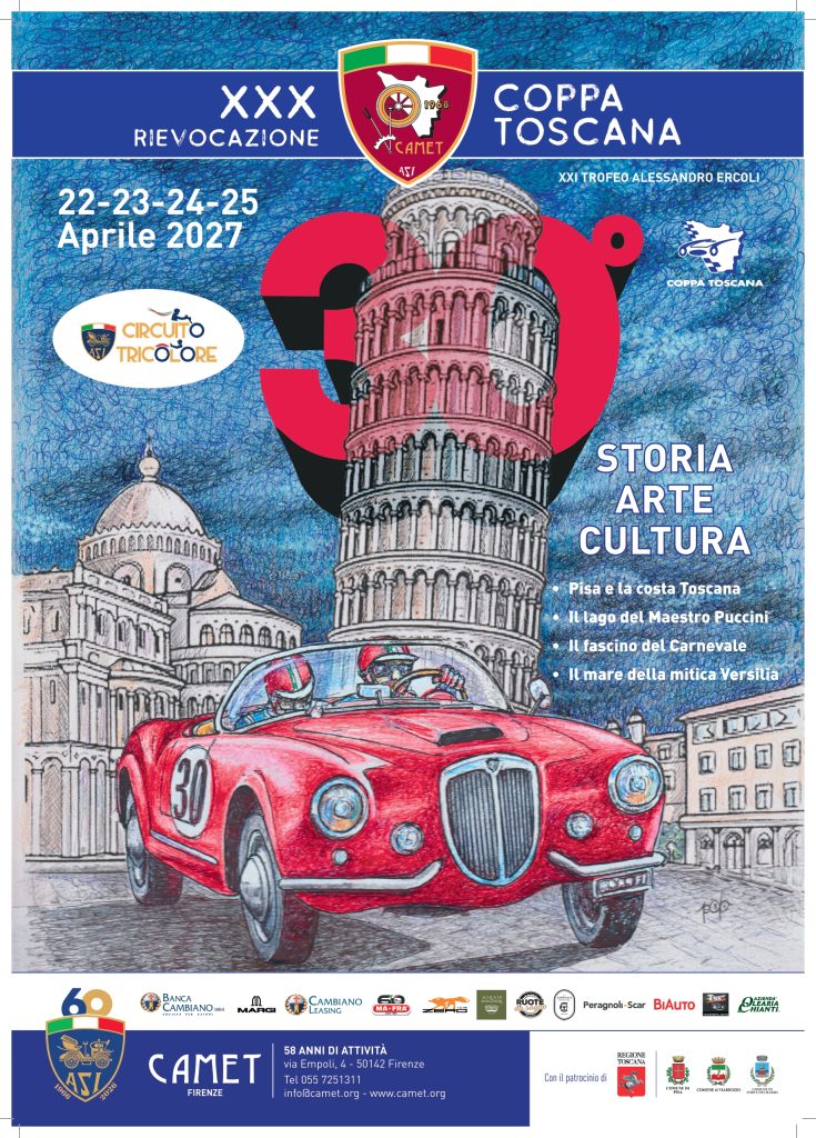 XXX Rievocazione della Coppa Toscana - 22-25 Aprile 2027 - Storia, Arte e Cultura 1 LOCANDINA XXX COPPA TOSCANA