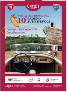 CAMET 10 RADUNO FRANCIGENA 2026 24 Maggio evide